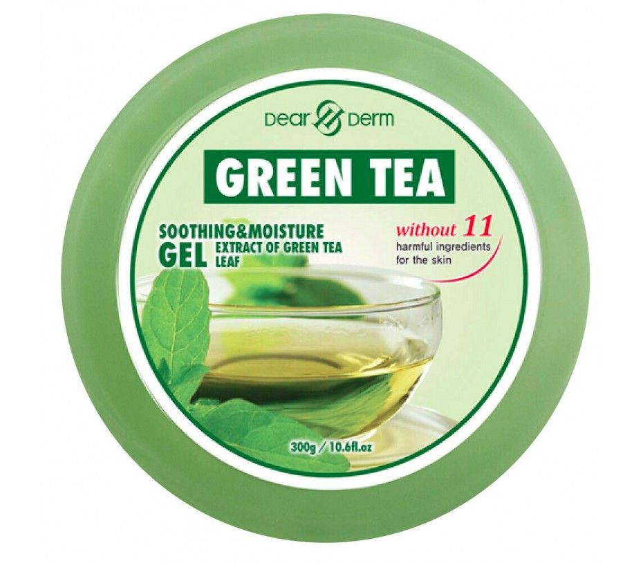 Dearderm Green Tea Soothing & Moisture Gel 10.6fl.oz/300g