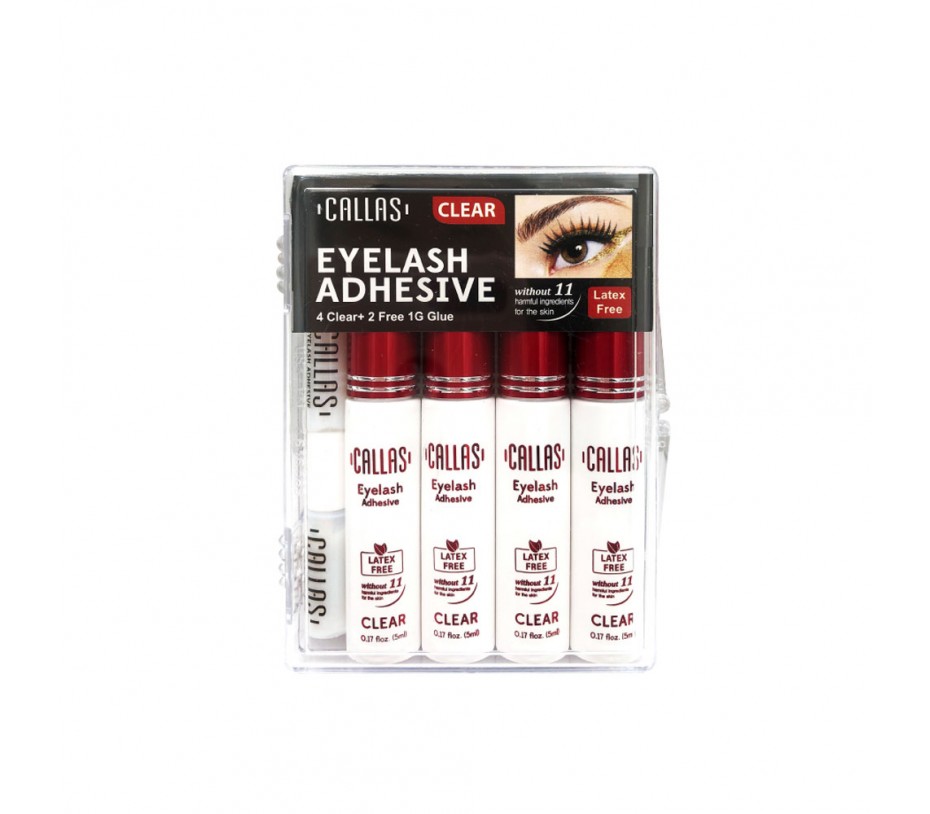 Callas Eyelash Adhesive Clear 4 pcs Set