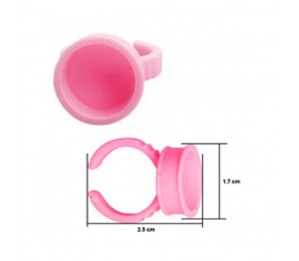 Callas Disposable Eyelash Extension Glue Holder/Ring (100pcs)-Pink