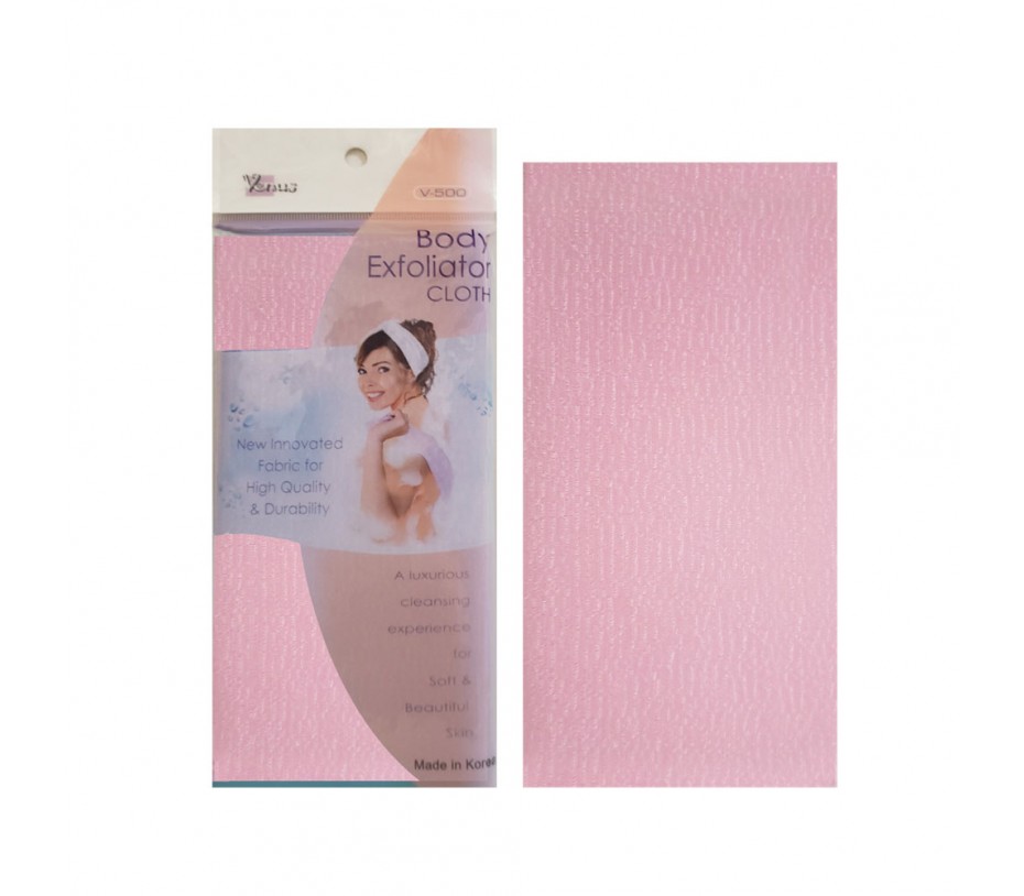 VENUS Body Exfoliator Cloth Shower Towel Pink