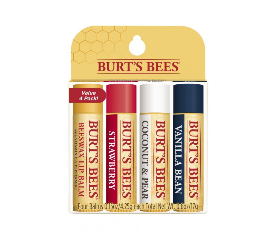Burt's Bee Best Of Burt's Lip Balm 4-Pack