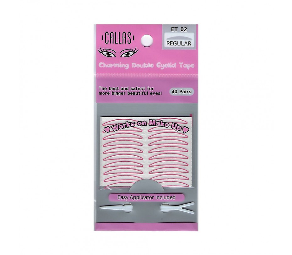 Callas Charming Double Eyelid Tape with Easy Applicator 40 pairs (ET02 REGULAR)