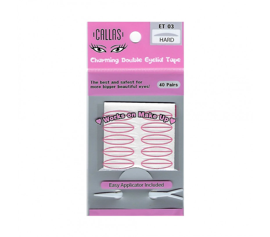 Callas Charming Double Eyelid Tape with Easy Applicator 40 pairs (ET03 HARD)