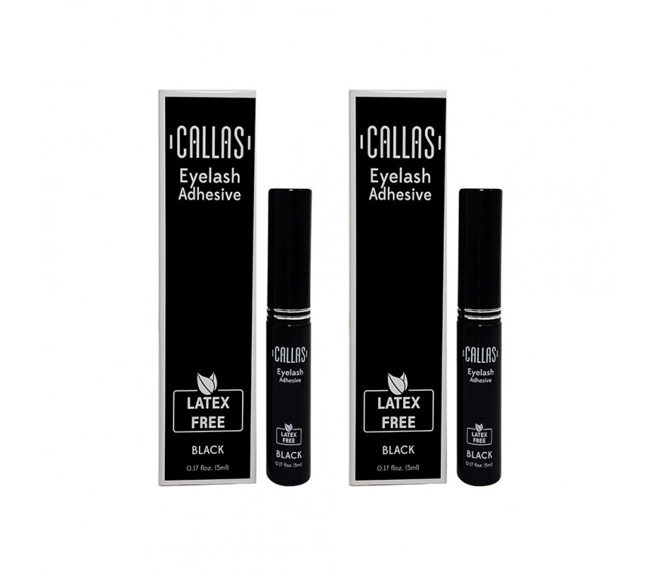 Callas Eyelash Adhesive Latex Free Black (2 Pack)