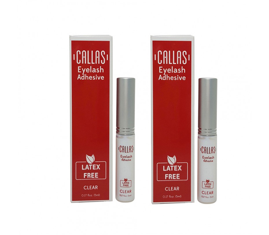 Callas Eyelash Adhesive Latex Free Clear (2 Pack)