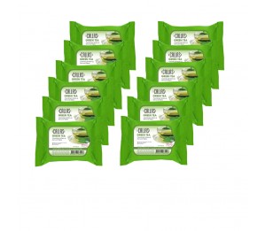 Callas Green Tea Cleansing & Make up Remover Wipes *New* x (12 Pack)
