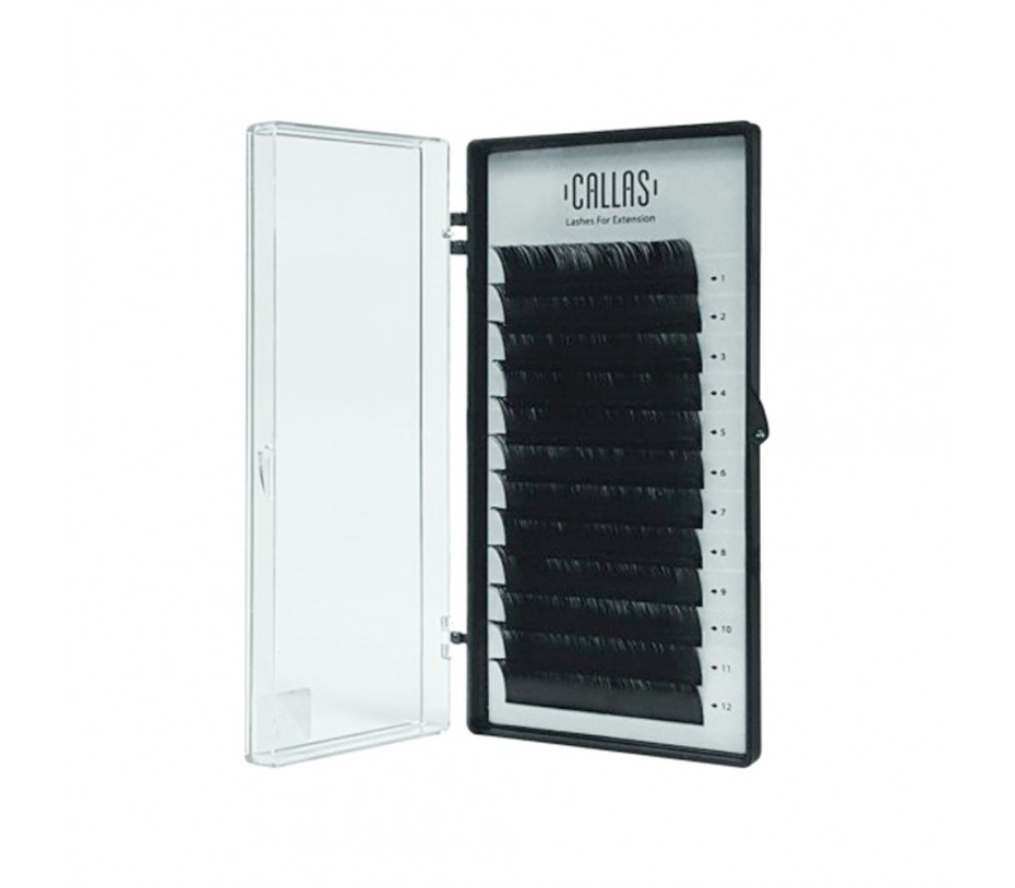 Callas Individual Eyelashes for Extensions, 0.05mm D Curl - 17mm