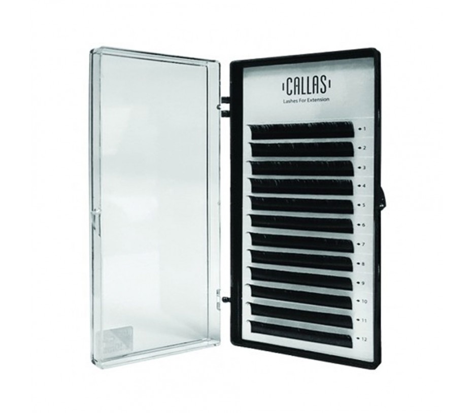 Callas Individual Eyelashes for Extensions, 0.07mm C Curl - 11mm