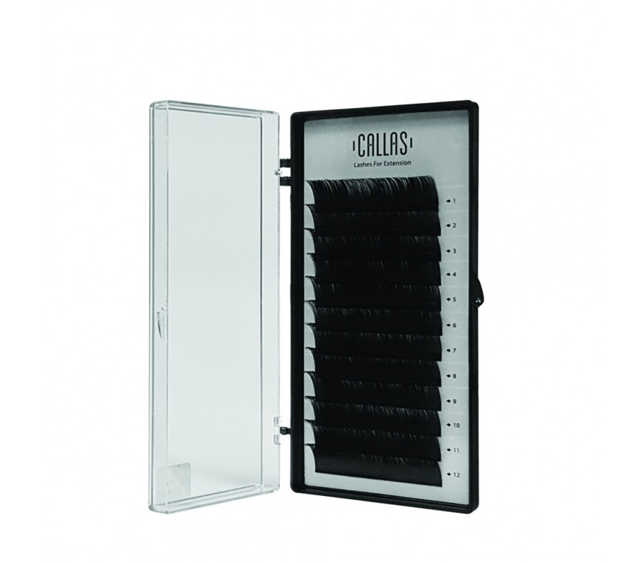 Callas Individual Eyelashes for Extensions, 0.07mm C Curl - 9 mm