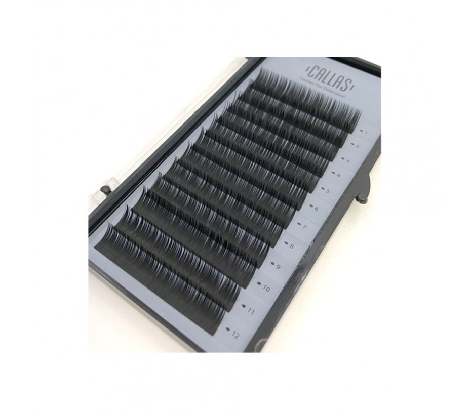 Callas Individual Eyelashes for Extensions, 0.15mm C Curl - 10 mm