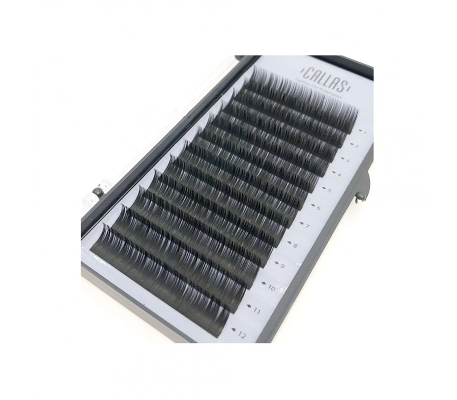Callas Individual Eyelashes for Extensions, 0.15mm C Curl - 11 mm