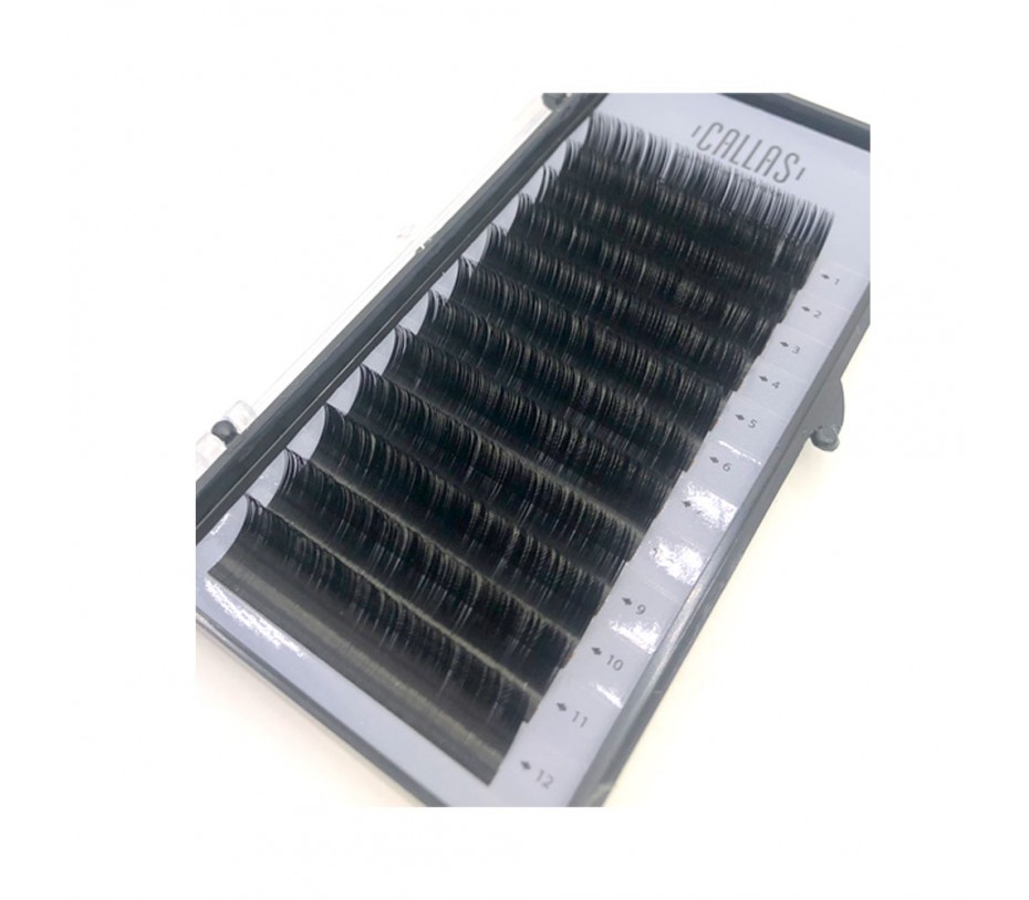 Callas Individual Eyelashes for Extensions, 0.15mm C Curl - 15 mm