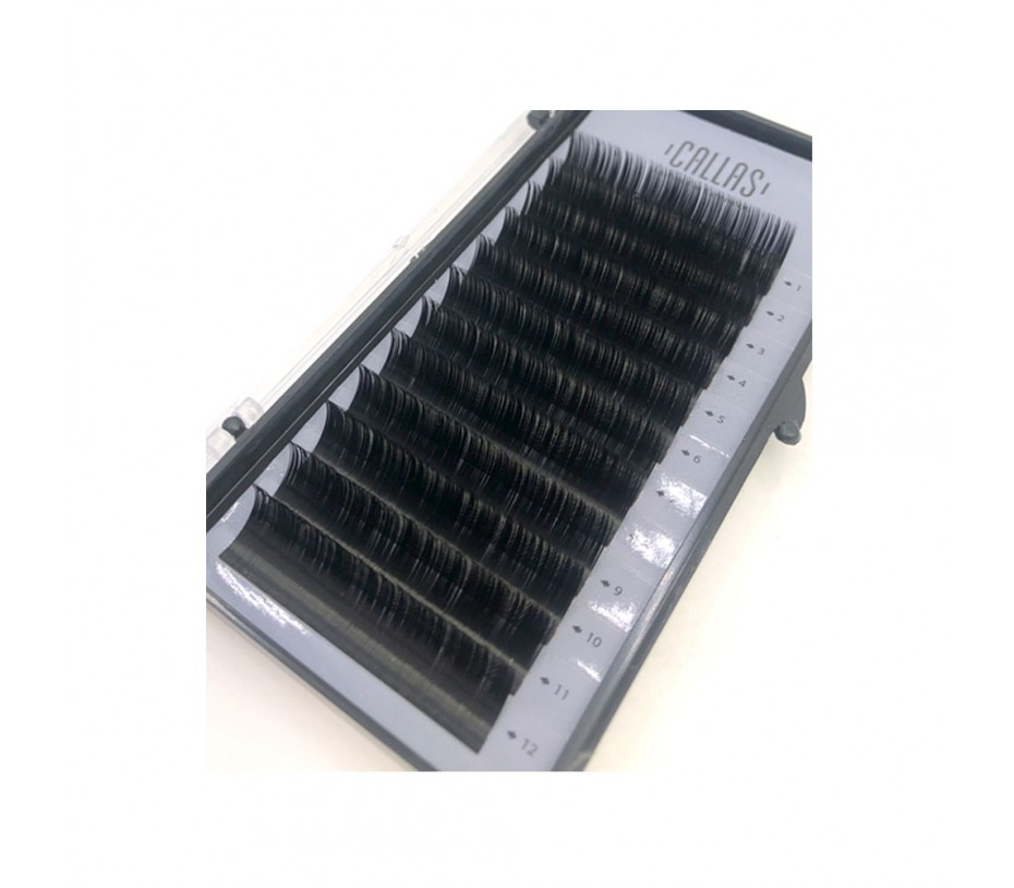 Callas Individual Eyelashes for Extensions, 0.15mm C Curl - 9 mm