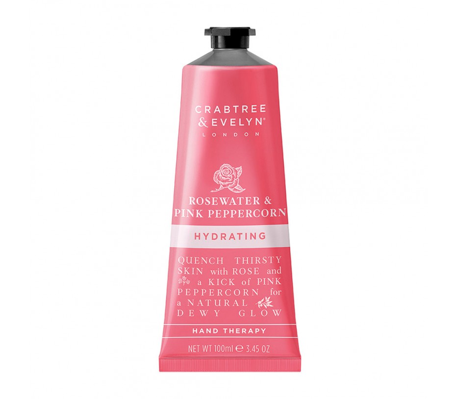 Crabtree & Evelyn Rosewater & Pink Peppercorn Hydrating Hand Therapy 3.45fl.oz/100ml