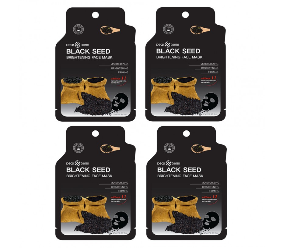 Dearderm Black Seed Brighting Mask (4pc) 