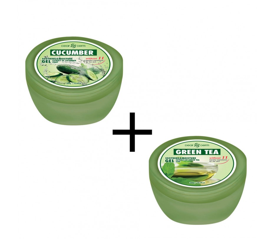 Dearderm Soothing & Moisture Gel 1+1(Cucumber & Green Tea)