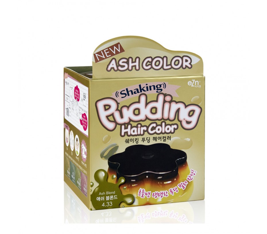 Dongsung eZn Shaking Pudding Hair Color (Ash Blonde 4.33) 2.37oz/67g