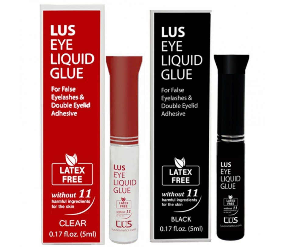 Lus Eye Liquid Glue (Clear) + Eye Liquid Glue (Black)