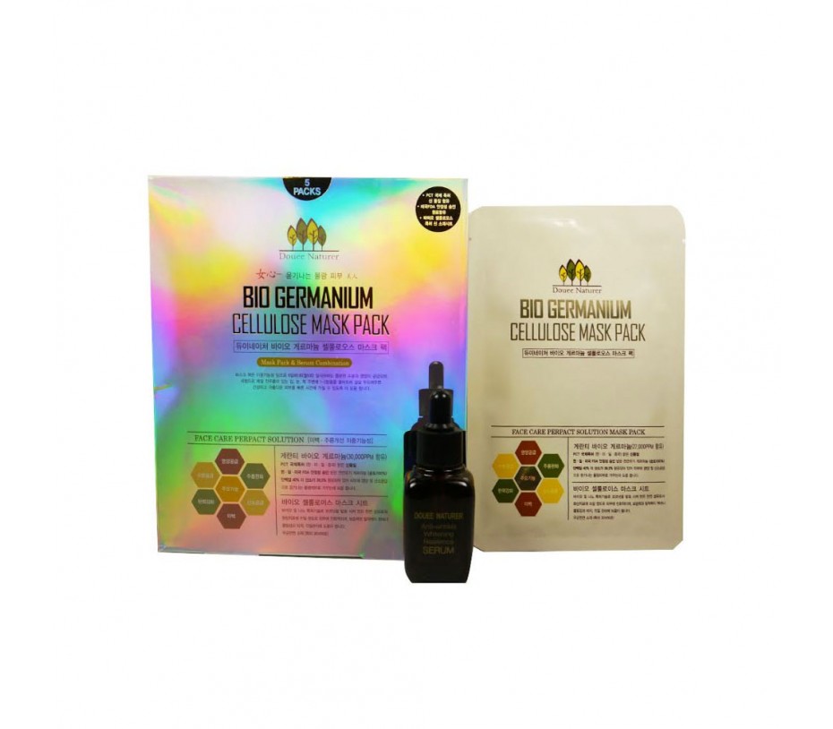 Rainbow Beauty Cosmetics Douee Naturer Bio Germanium Cellulose Mask Set 0fl.oz/0ml