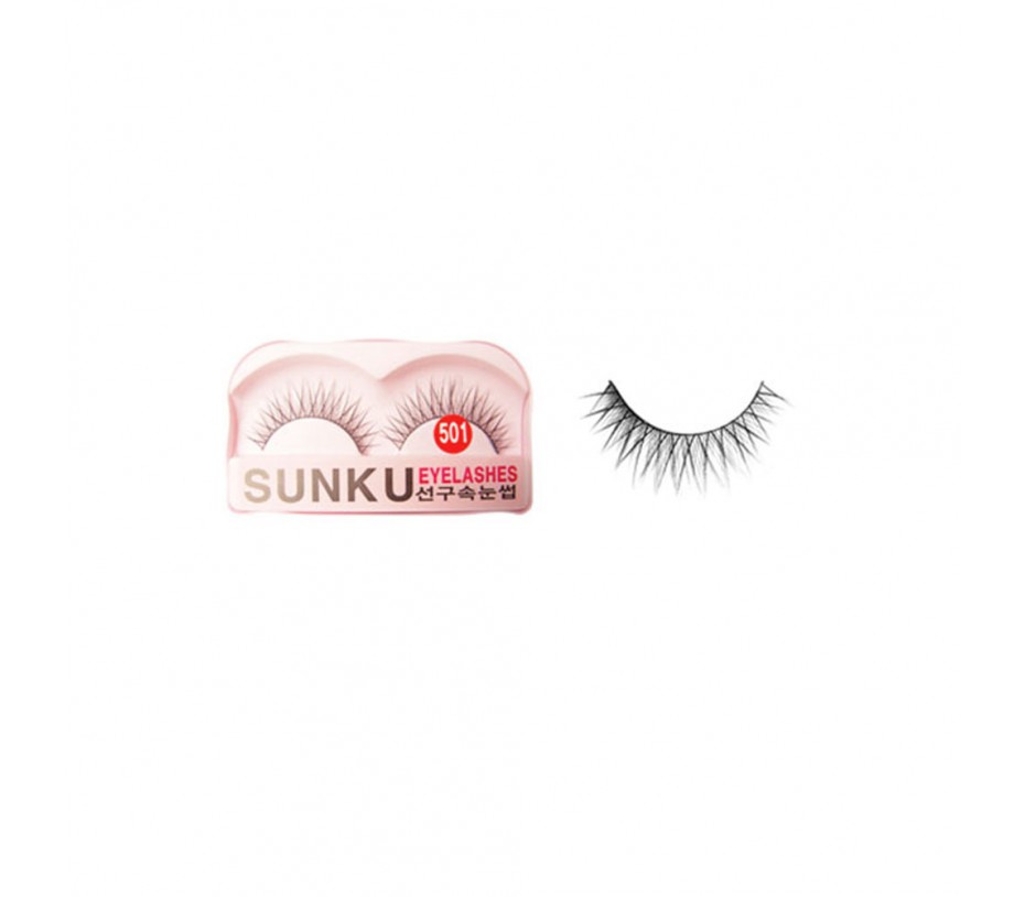 Sunku Eyelash with adhesive (501)
