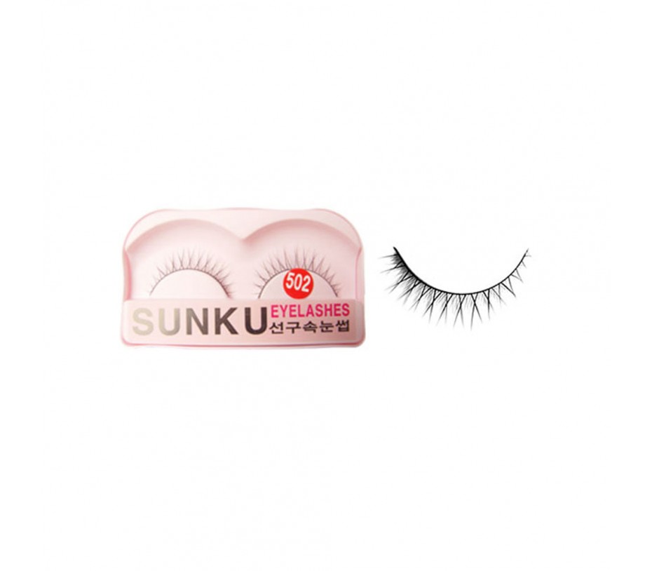 Sunku Eyelash with adhesive (502)