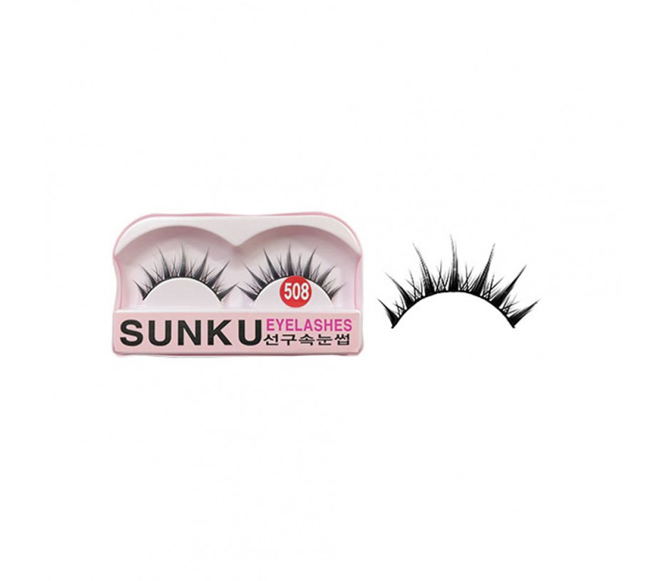 Sunku Eyelash with adhesive (508)