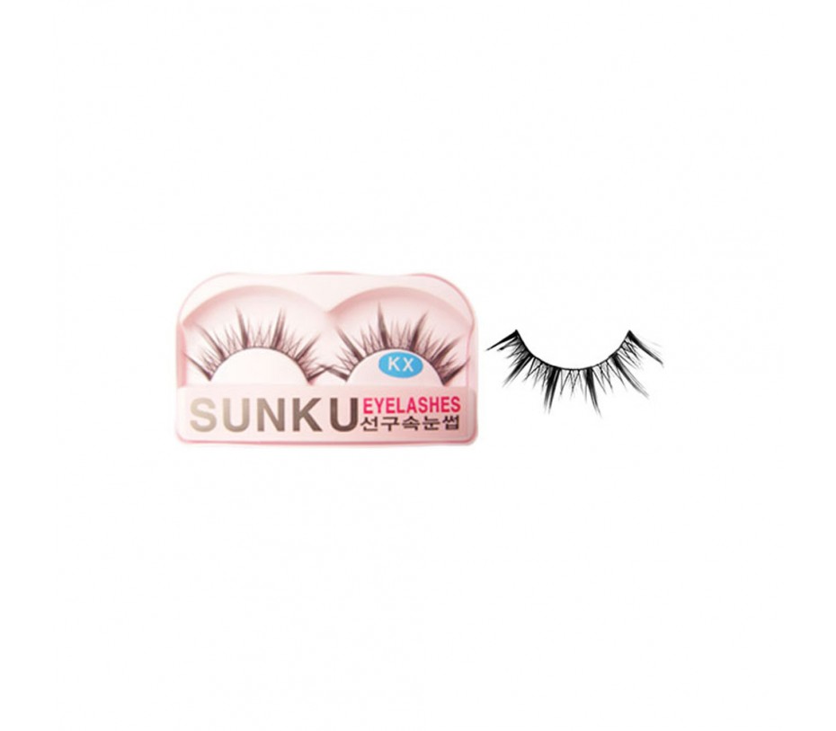 Sunku Eyelash with adhesive (KX)