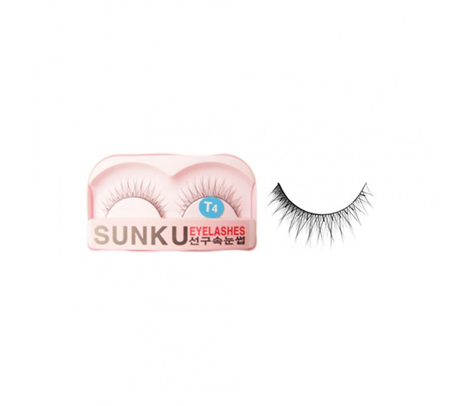 Sunku Eyelash with adhesive (T4)