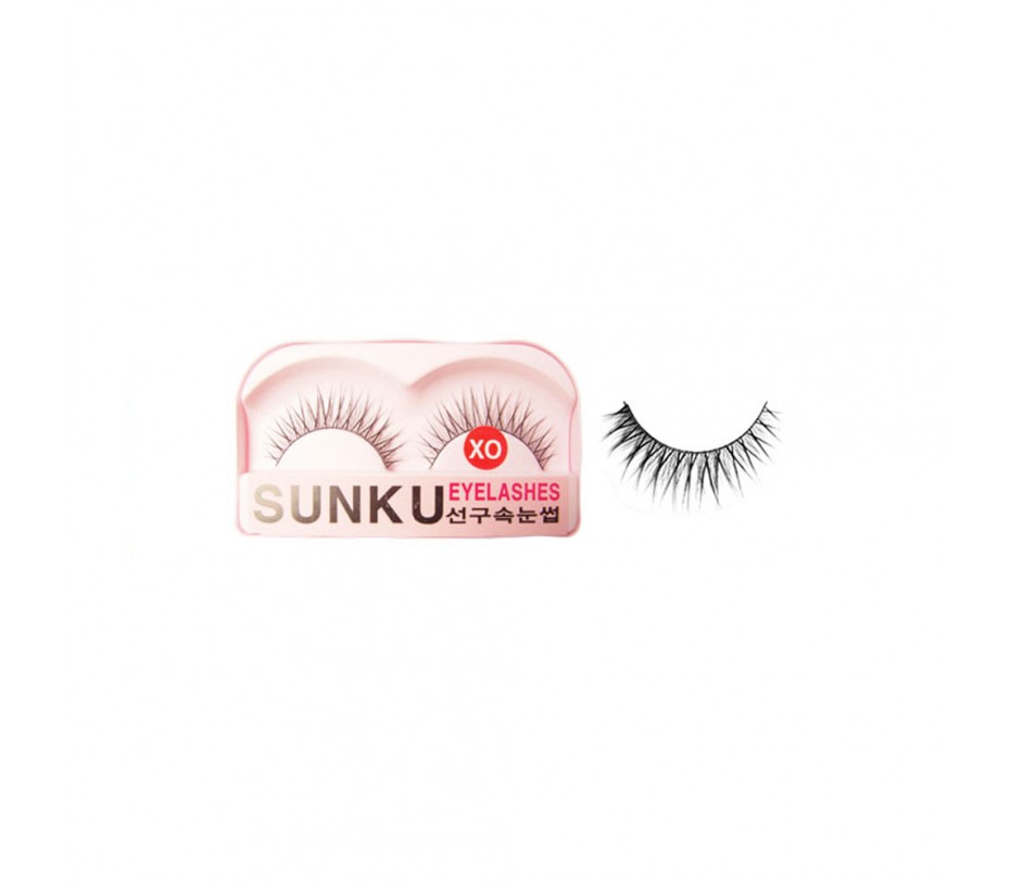 Sunku Eyelash with adhesive (XO)
