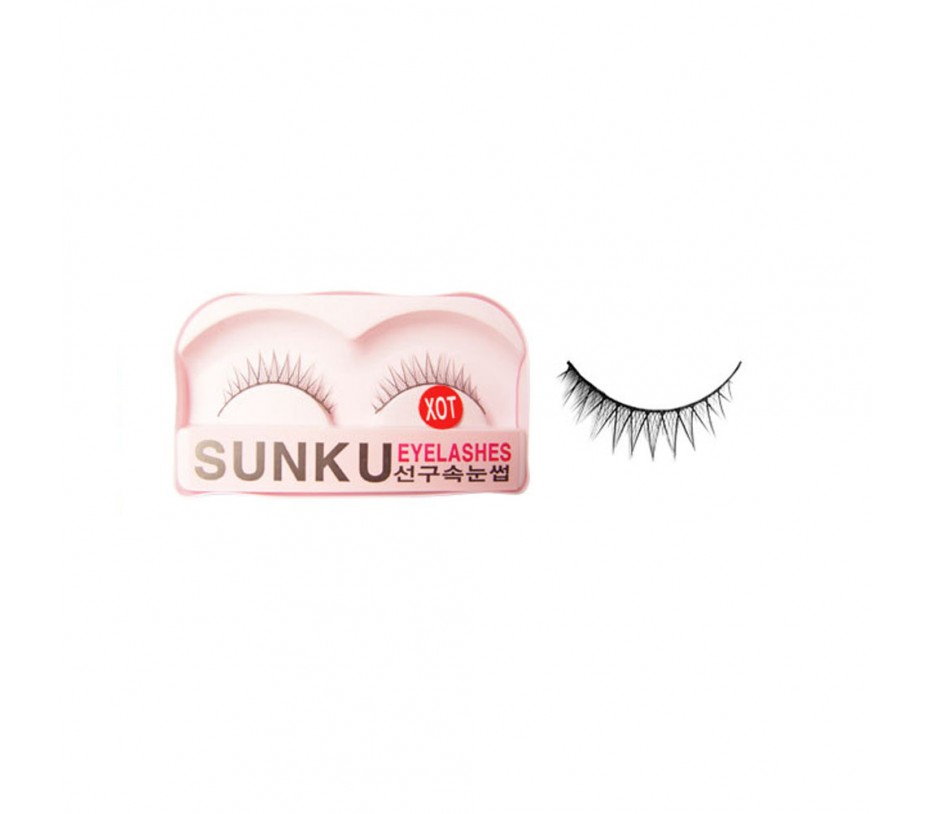 Sunku Eyelash with adhesive (XOT)